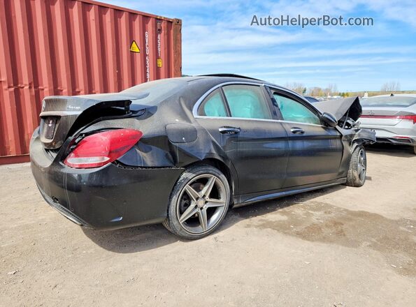 55SWF4KB2GU109326 2016 MERCEDES-BENZ C Black Rear right