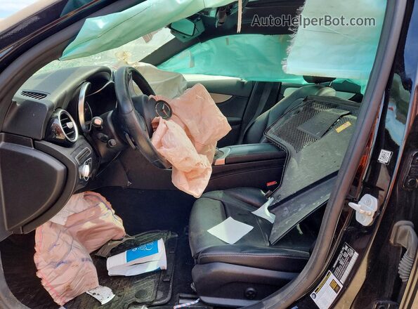 55SWF4KB2GU109326 2016 MERCEDES-BENZ C Black Front interior view