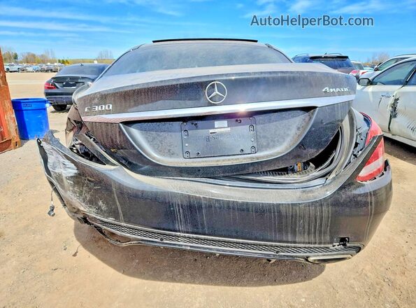 55SWF4KB2GU109326 2016 MERCEDES-BENZ C Black Rear view