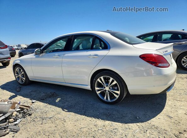 55SWF4KB2GU140902 2016 MERCEDES-BENZ C White Rear left