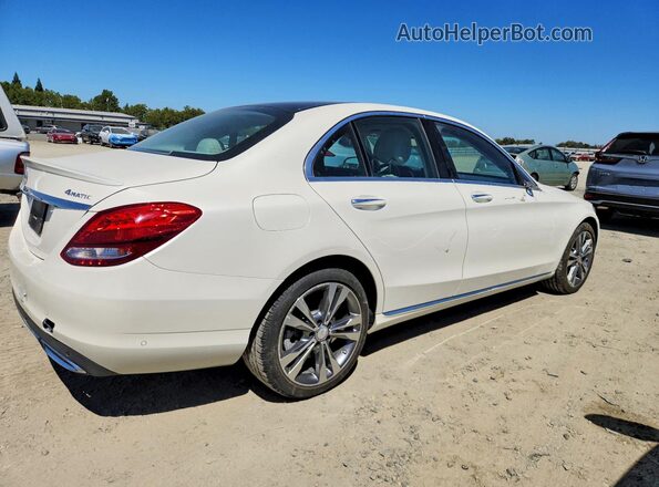 55SWF4KB2GU140902 2016 MERCEDES-BENZ C White Rear right