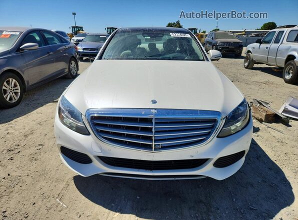 55SWF4KB2GU140902 2016 MERCEDES-BENZ C White Front view