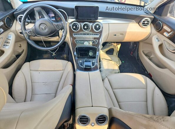 55SWF4KB2GU144979 2016 MERCEDES-BENZ C Black წინა პანელის ხედი