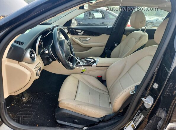 55SWF4KB2GU144979 2016 MERCEDES-BENZ C Black წინა სალონის ხედი