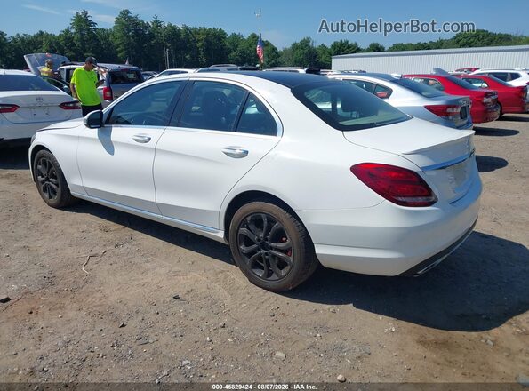 55SWF4KB2HU224039 2017 MERCEDES-BENZ C-CLASS White Rear left