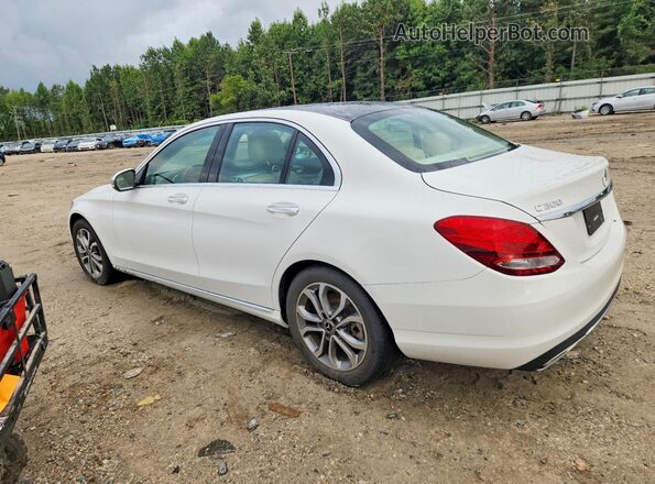 55SWF4KB2HU224185 2017 MERCEDES-BENZ C White Rear left