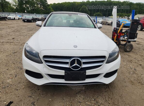 55SWF4KB2HU224185 2017 MERCEDES-BENZ C White Front view