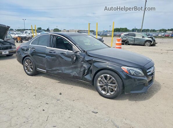 55SWF4KB3GU103292 2016 MERCEDES-BENZ C Black Przód prawy