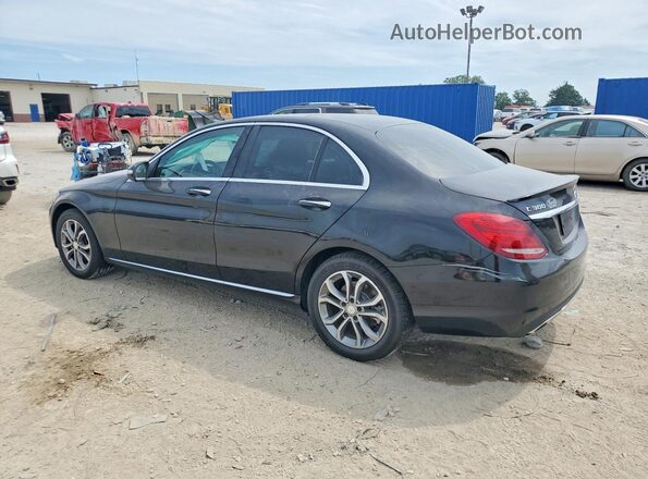 55SWF4KB3GU103292 2016 MERCEDES-BENZ C Black Tył lewy