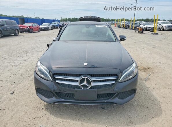 55SWF4KB3GU103292 2016 MERCEDES-BENZ C Black Widok z przodu