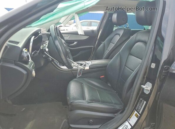 55SWF4KB3GU103292 2016 MERCEDES-BENZ C Black Widok wnętrza z przodu