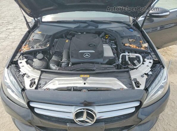 55SWF4KB3GU103292 2016 MERCEDES-BENZ C Black Widok wnętrza z tyłu