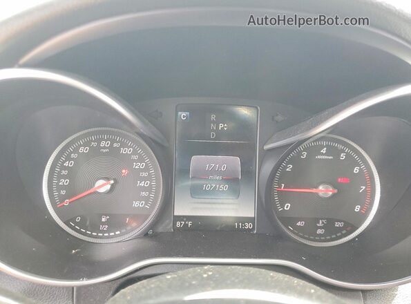 55SWF4KB3GU103292 2016 MERCEDES-BENZ C Black Widok zestawu wskaźników