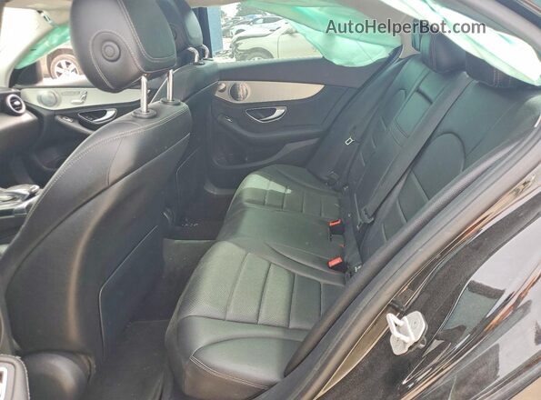 55SWF4KB3GU103292 2016 MERCEDES-BENZ C Black Widok tylnych siedzeń