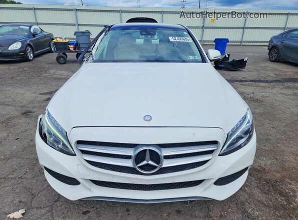 55SWF4KB3GU143033 2016 MERCEDES-BENZ C White Դիմացի տեսք