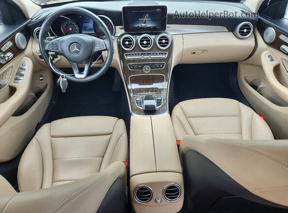 55SWF4KB3GU143033 2016 MERCEDES-BENZ C White Առջևի վահանակի տեսք