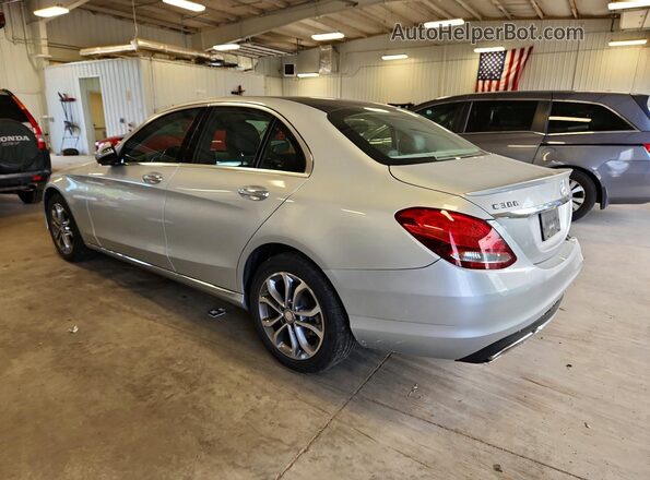 55SWF4KB3GU172659 2016 MERCEDES-BENZ C Silver Задня ліва чверть