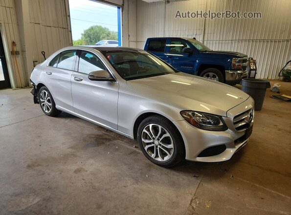55SWF4KB3GU172659 2016 MERCEDES-BENZ C Silver Передня права чверть