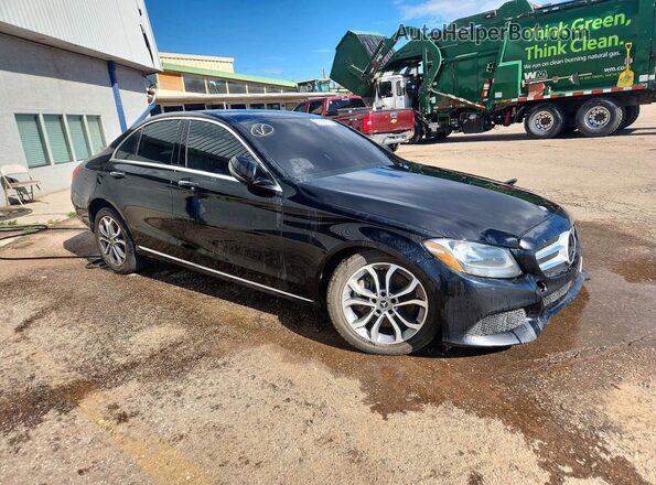 55SWF4KB3HU215995 2017 MERCEDES-BENZ C Black Delantero derecho