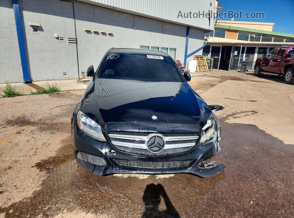 55SWF4KB3HU215995 2017 MERCEDES-BENZ C Black Vista frontal