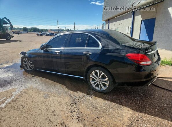 55SWF4KB3HU215995 2017 MERCEDES-BENZ C Black Trasero izquierdo