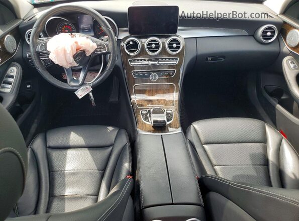 55SWF4KB3HU219903 2017 MERCEDES-BENZ C White Առջևի վահանակի տեսք