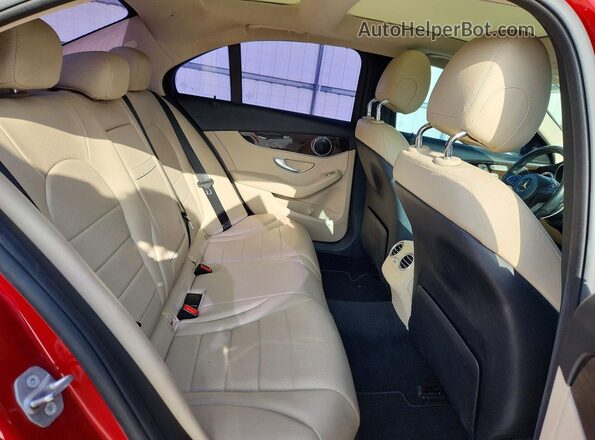 55SWF4KB3HU233736 2017 MERCEDES-BENZ C Красный Вид задних сидений