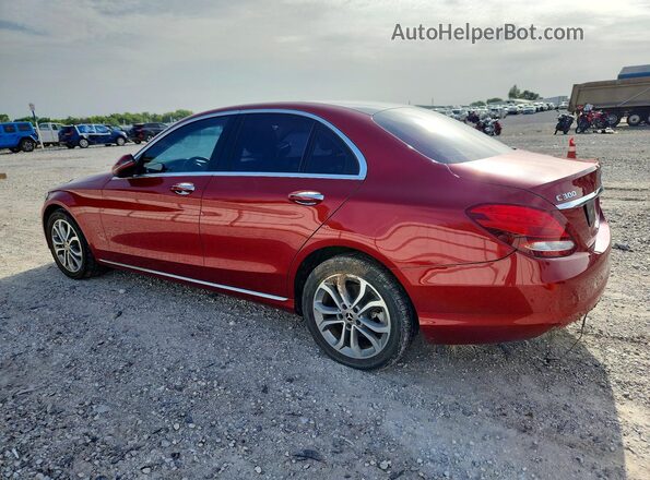 55SWF4KB3HU233736 2017 MERCEDES-BENZ C Красный Задняя левая четверть