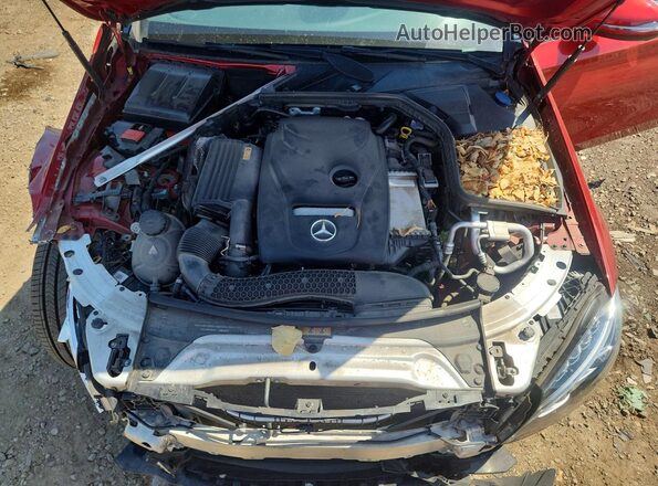 55SWF4KB3JU266922 2018 MERCEDES-BENZ C Red Rear interior view
