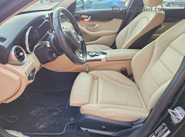 55SWF4KB3JU272249 2018 MERCEDES-BENZ C Black Սալոնի դիմացի տեսք