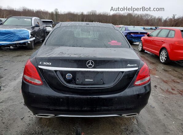 55SWF4KB3JU279251 2018 MERCEDES-BENZ C Black უკანა ხედი