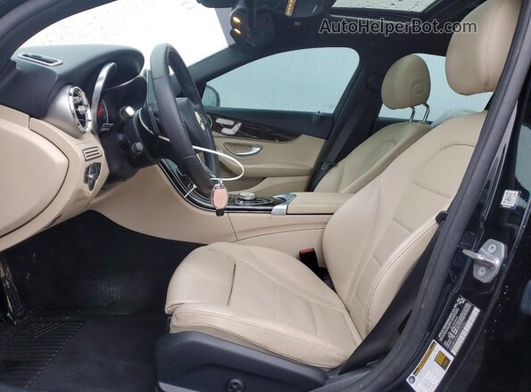 55SWF4KB3JU279251 2018 MERCEDES-BENZ C Black წინა სალონის ხედი