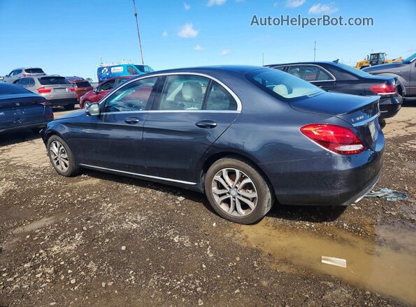 55SWF4KB4GU126743 2016 MERCEDES-BENZ C Gray Задня ліва чверть