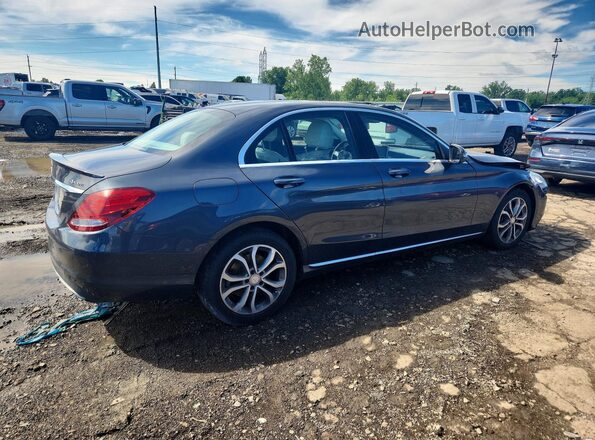 55SWF4KB4GU126743 2016 MERCEDES-BENZ C Gray Задня права чверть