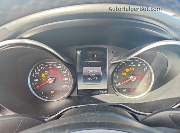 55SWF4KB4GU126743 2016 MERCEDES-BENZ C Gray Вид щитка приладів