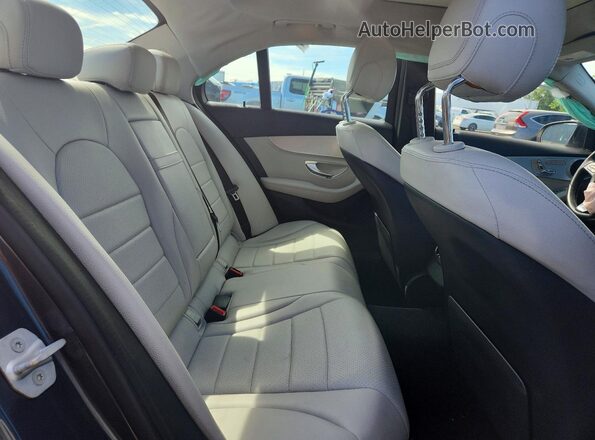 55SWF4KB4GU126743 2016 MERCEDES-BENZ C Gray Вид задніх сидінь
