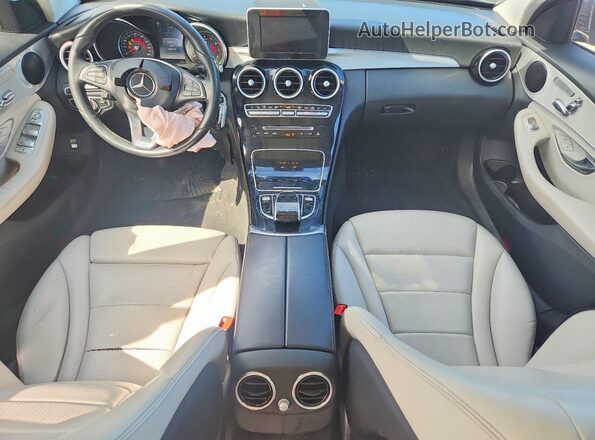 55SWF4KB4GU126743 2016 MERCEDES-BENZ C Gray Вид панелі приладів