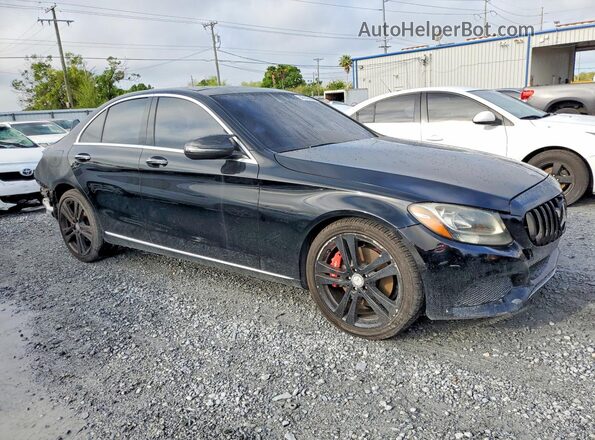 55SWF4KB4GU139749 2016 MERCEDES-BENZ C Black წინა მარჯვენა