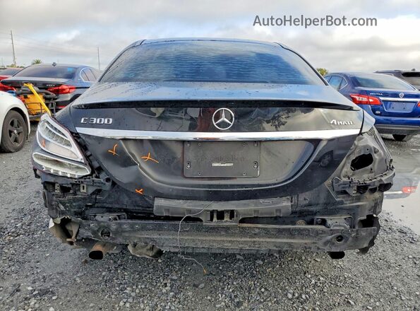 55SWF4KB4GU139749 2016 MERCEDES-BENZ C Black უკანა ხედი
