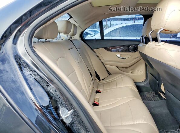 55SWF4KB4GU139749 2016 MERCEDES-BENZ C Black უკანა სავარძლების ხედი