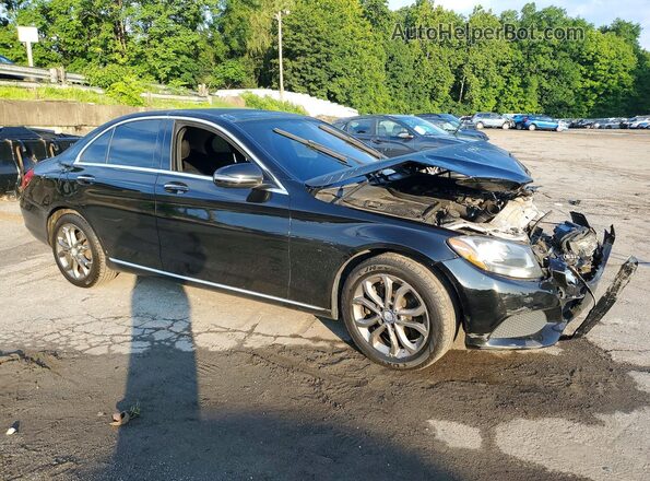 55SWF4KB4HU180593 2017 MERCEDES-BENZ C Black Передня права чверть