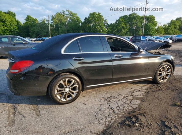 55SWF4KB4HU180593 2017 MERCEDES-BENZ C Black Задня права чверть