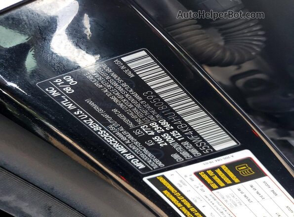55SWF4KB4HU180593 2017 MERCEDES-BENZ C Black Вид підкапотного простору