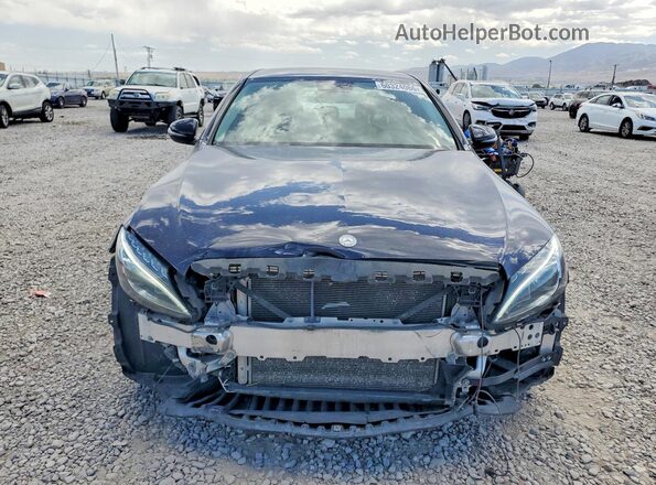 55SWF4KB4HU186913 2017 MERCEDES-BENZ C Blue Դիմացի տեսք