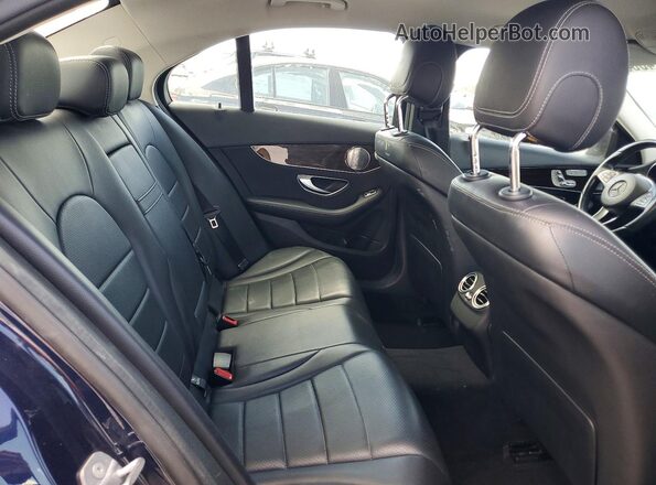 55SWF4KB4HU186913 2017 MERCEDES-BENZ C Blue Հետևի նստատեղերի տեսք