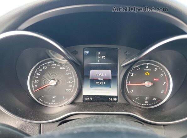 55SWF4KB4HU186913 2017 MERCEDES-BENZ C Blue Սարքավորումների վահանակի տեսք