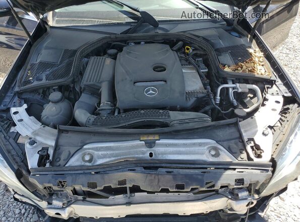 55SWF4KB4HU186913 2017 MERCEDES-BENZ C Blue Սալոնի հետևի տեսք
