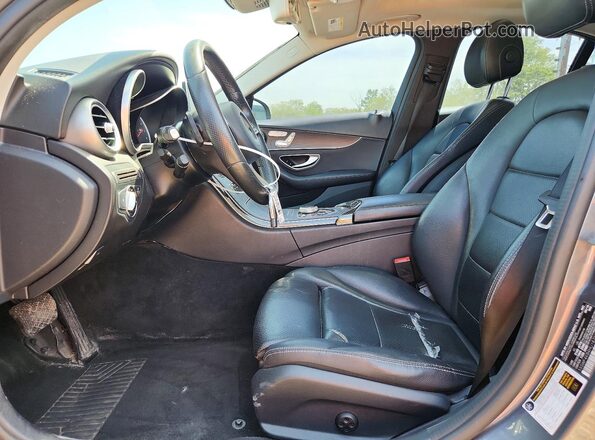 55SWF4KB4HU187057 2017 MERCEDES-BENZ C Угольный Вид салона спереди