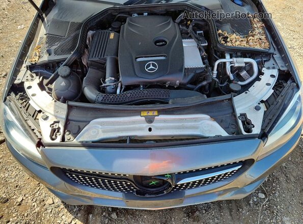 55SWF4KB4HU187057 2017 MERCEDES-BENZ C Угольный Вид задней части салона