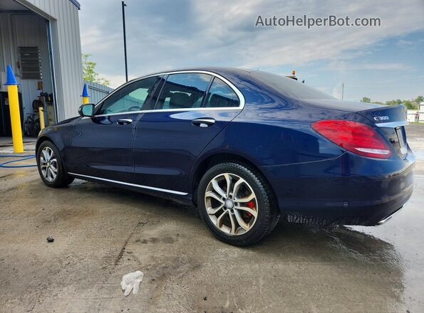 55SWF4KB4JU267822 2018 MERCEDES-BENZ C Blue უკანა მარცხენა
